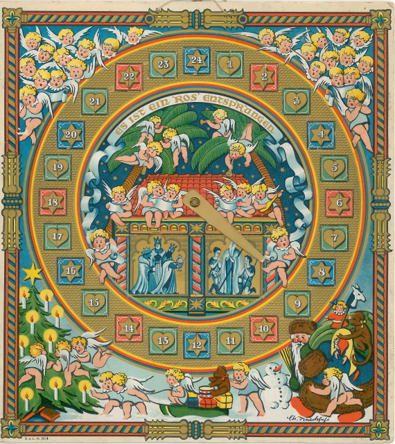 Weihnachtsuhr um 1925