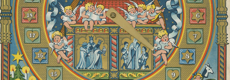 Ausschnitt Weihnachtsuhr um 1925