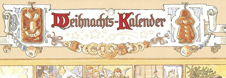 Im Lande des Christkindes um 1904, Ausschnitt mit Überschrift