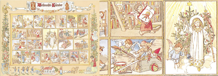 Adventskalender &quot;Im Lande des Christkindes&quot; um 1904
