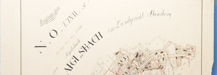 Lithografie Ausschnitt Aiglsbach