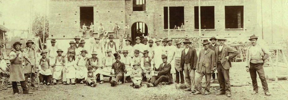 3. August 1901, Ausschnitt Hebefeier Alte Knabenschule Mainburg 