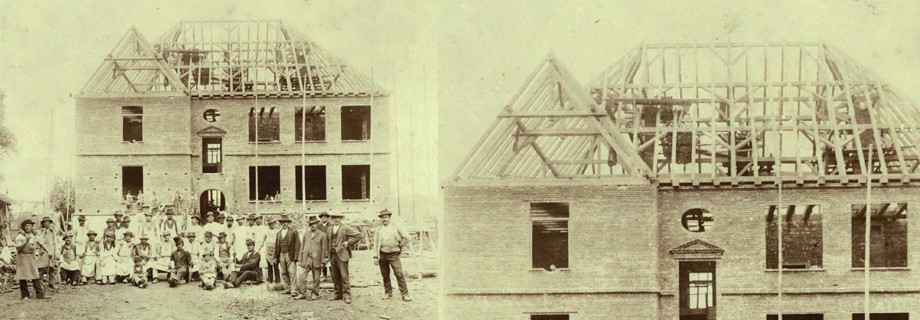 3. August 1901, Hebefeier Alte Knabenschule Mainburg 