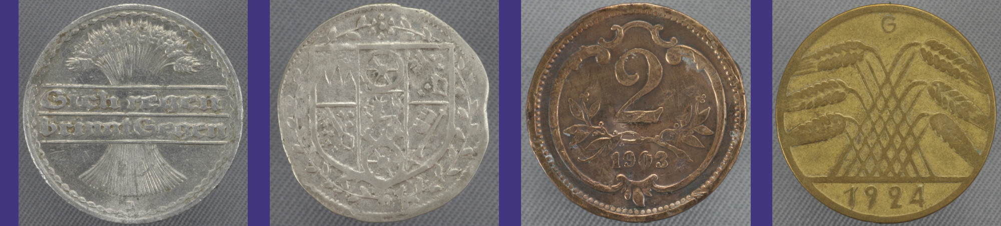 Materialien für Münzen