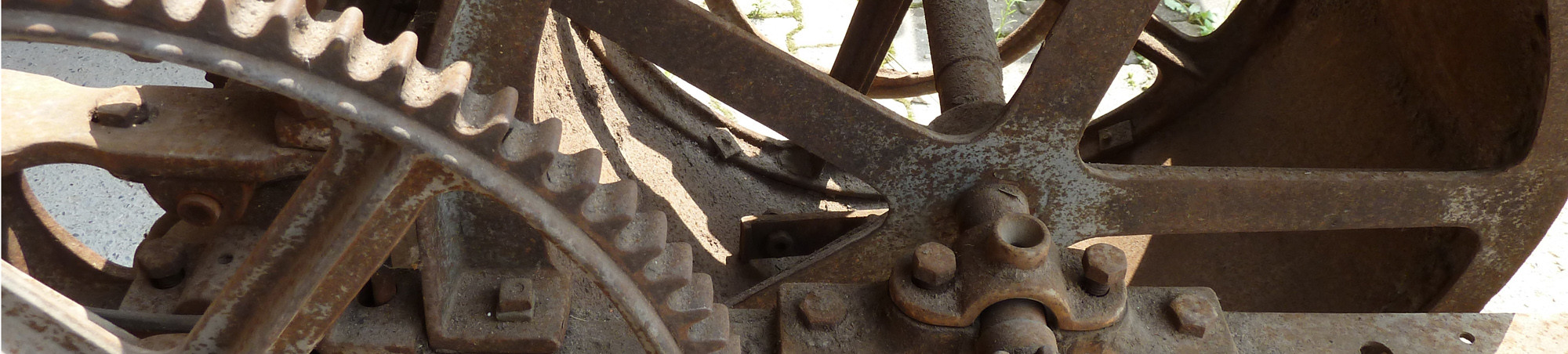 Getriebeausschnitt einer landwirtschaftlichen Maschine