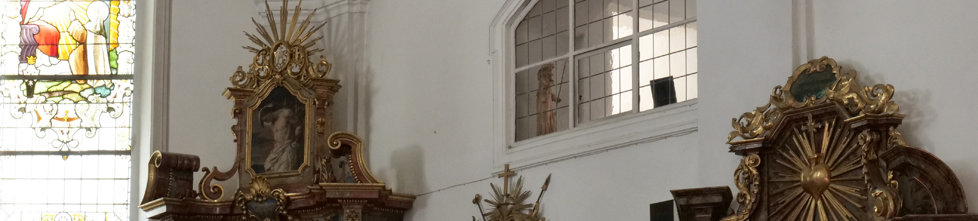 Altaraufs&auml;tze und Glasfenster