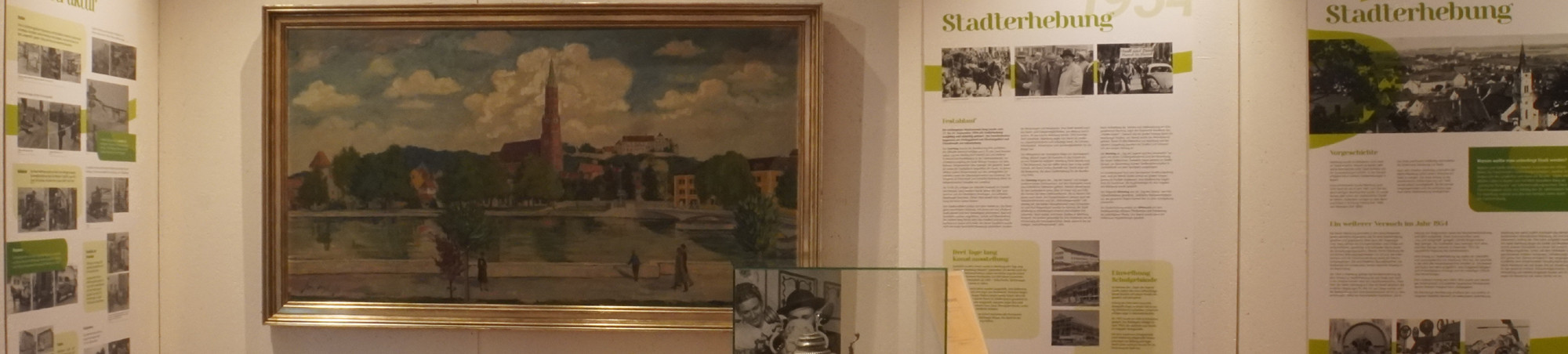 Landshutbild und Tafeln zur Stadterhebung
