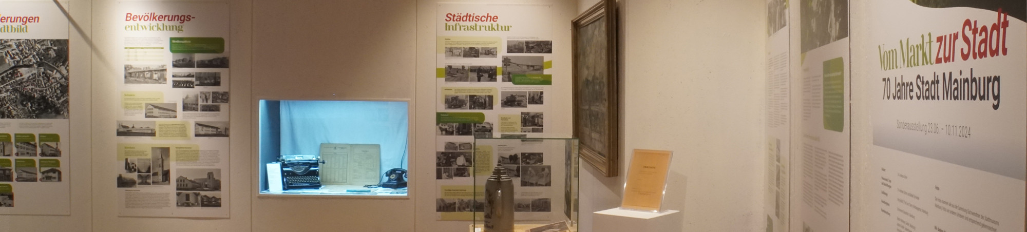 Die Ausstellung &quot;Vom Markt zur Stadt&quot; beginnt mit der Stadterhebung vor 70 Jahren.